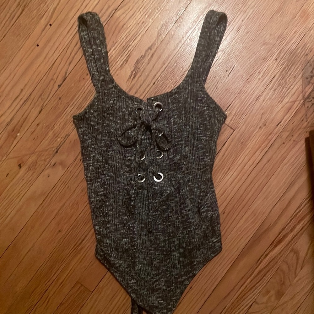 Brand new grey bodysuit